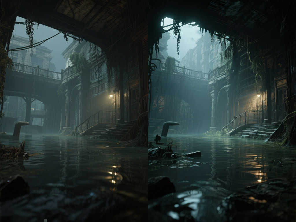 《沉没之城》复刻版焕新登场:虚幻5引擎打造,画质对比图震撼发布 《沉没之城》复刻版焕新登场:虚幻5引擎打造,画质对比图震撼发布